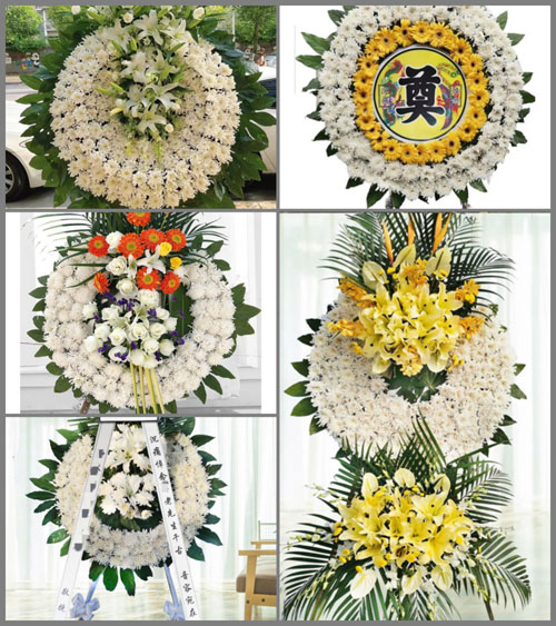 山东青岛城阳区惜福镇街道院后社区花圈速递